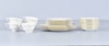 White and Gold 27 Piece Dinnerware Set