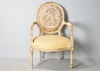 Louis XVI Style Arm Chair w/ Tapestry Back