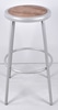 Grey Steel Workshop Stool