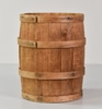 Wood Barrel with Four Cedar Bands