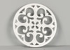 Footed White Metal Trivet