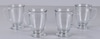 Double Walled Glass Mugs; Set of 4