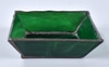 Small Square Green Glass Candy Dish