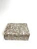 Beige Coastal Mother of Pearl Inlay Box
