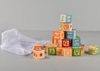 Set of Wooden Toy Letter Blocks in Net Bag