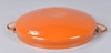 Orange & White Enamel Paella Pan; Danks Designs