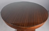 Wooden Table with Clear Glass Top