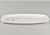 White Plastic Platter With Blue Flowers
