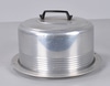 Regal Mid Century Aluminum Cake Plate With Locking Lid