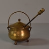 Brass Fire Starter Pot w/ Lid & Wand