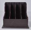 Wood Desktop Four Compartment File Organizer