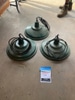 Green Industrial Hanging Lights, 3 Pack