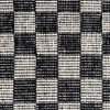 7x5 Black and Grey Checkerboard Pattern Rug