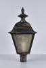 Street Lamp Post Mount with Dimpled Glass