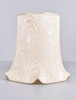 Scallop Bell Lamp Shade with Ivory Fern Motif