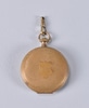 Gold Shield Motif Pocket Watch Case without Clock