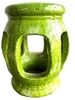 Lime Green Ceramic Outdoor Side Table