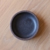 Black Glazed Brownstone Pinch Bowl