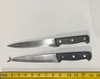 Black 8" Kitchen Knife 2 Real 3 Rubber