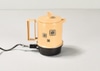 Electric Hot Pot w/ Brown Base and Almond Colored Pot