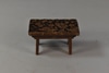 Footstool w/ Carpet Remnant