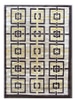 10x8 Yellow, Black and Ivory Pattern Hollywood Regency Rug