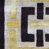 10x8 Yellow, Black and Ivory Pattern Hollywood Regency Rug