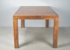 Solid Wood Dining w/ Decorative Brass Bands