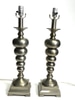 Silver Stacked Circle Lamp