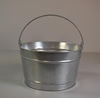 Low Galvanized Bucket w/ Handle