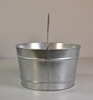 Low Galvanized Bucket w/ Handle