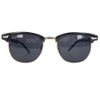 Clubman Style Black/Silver Browline 49-22