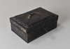 Black Distressed Metal Cash Box