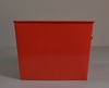 Red Metal Bin