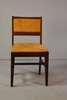 Side Chair with Gold Corduroy Upholstery