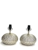 Silver textured Lamp