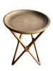 Gold Open Base Side Table