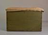 Wooden Crate w/ burlap covered top