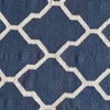 10x8 Blue and White Moroccan Patterned Rug