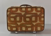 Soft Suitcase with Green and Brown Serpentine Motif: Skyway