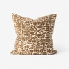 Bronze Abstract Throw Pillow