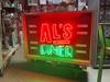 Neon Sign Al’s Diner 1980s