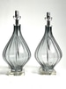 Grey Glass Teardrop Lamp