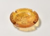 Round Striated Amber Ashtray
