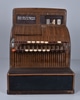 Brown Wood Grain Cash Register: National