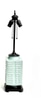 Seafoam Green & Black Asian Inspired Porcelain Lamp