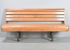 Slatted Train Station or Park Bench