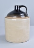 Large Two Tone Stoneware Growler Jug w/ Handle