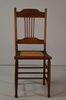 Wood Chair with Caned Seat