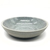 Shallow Gray Crackle Glazed Bowl